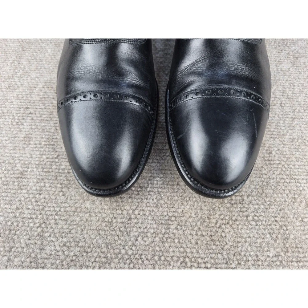 Botticelli Dress Shoes Men's Sz US 11/EU 44 Black Leather Oxford Captoe Italy
